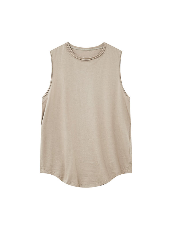 Loose casual sleeveless T-shirt
