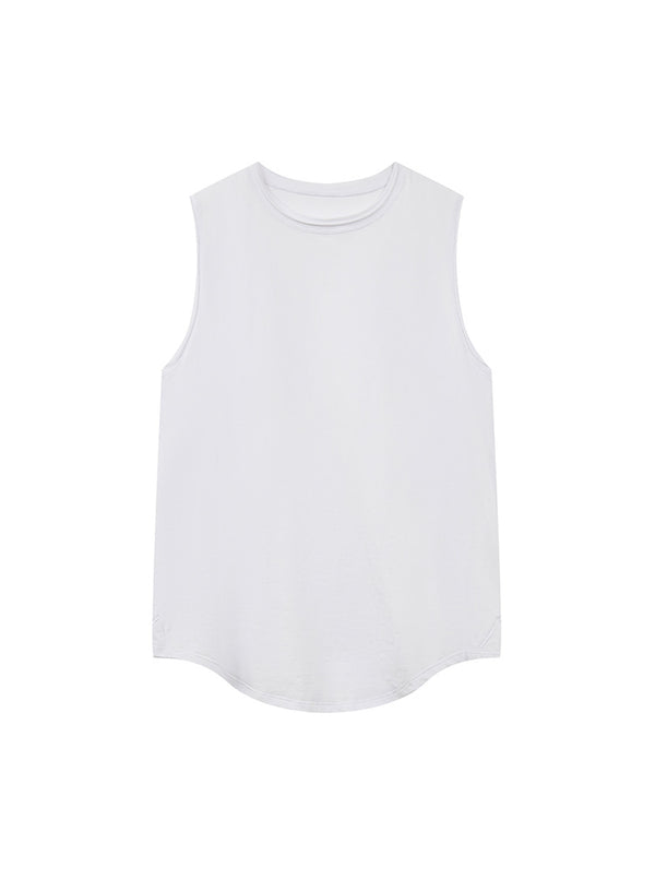Loose casual sleeveless T-shirt