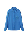Classic Floral Collar Embroidered Shirt