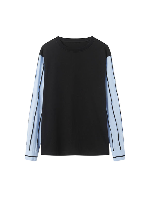 Retro Patchwork Pullover T-shirt