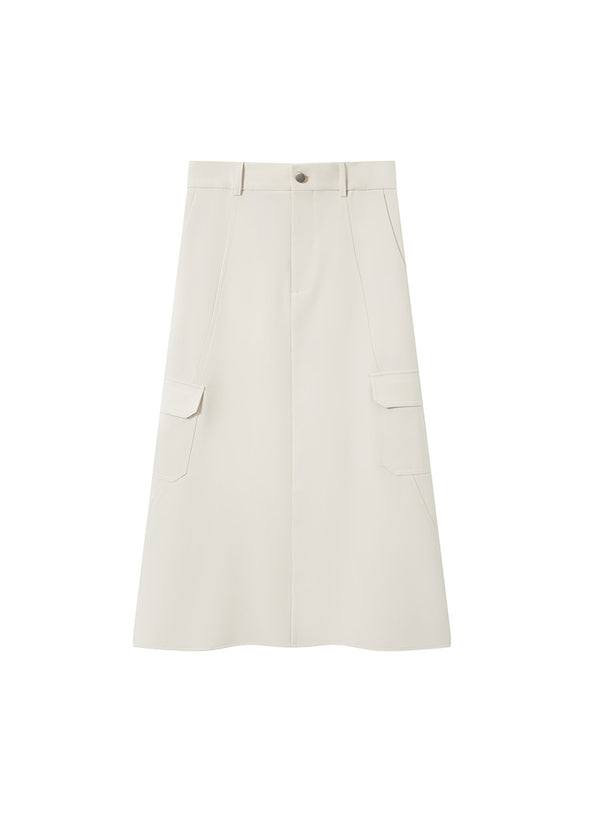 Pocket Straight Shape Skirt