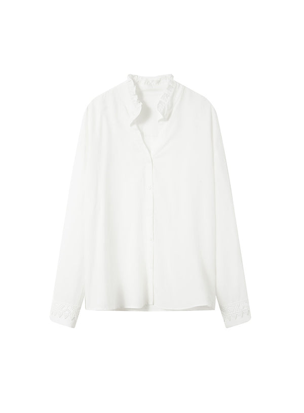 Romantic Floral Collar Shirt