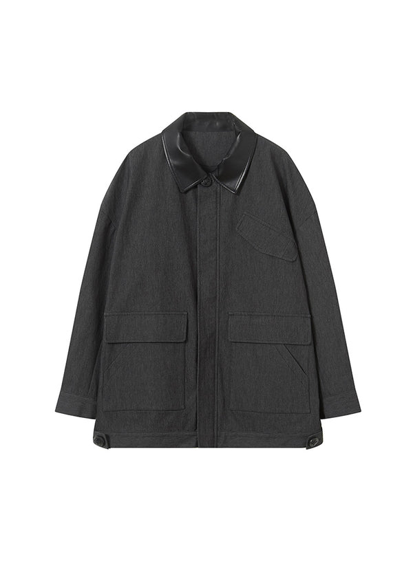 H-shape Silhouette Short Coat