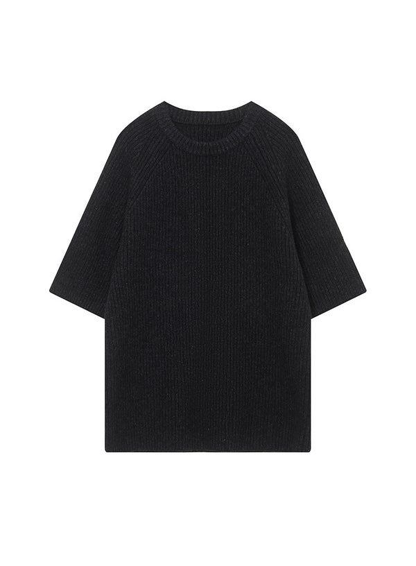 Yak Wool Half Sleeve Sweater T-shirt