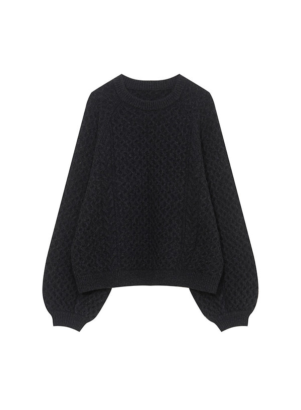French Yak Oversized Balloon Sleeve Sweater