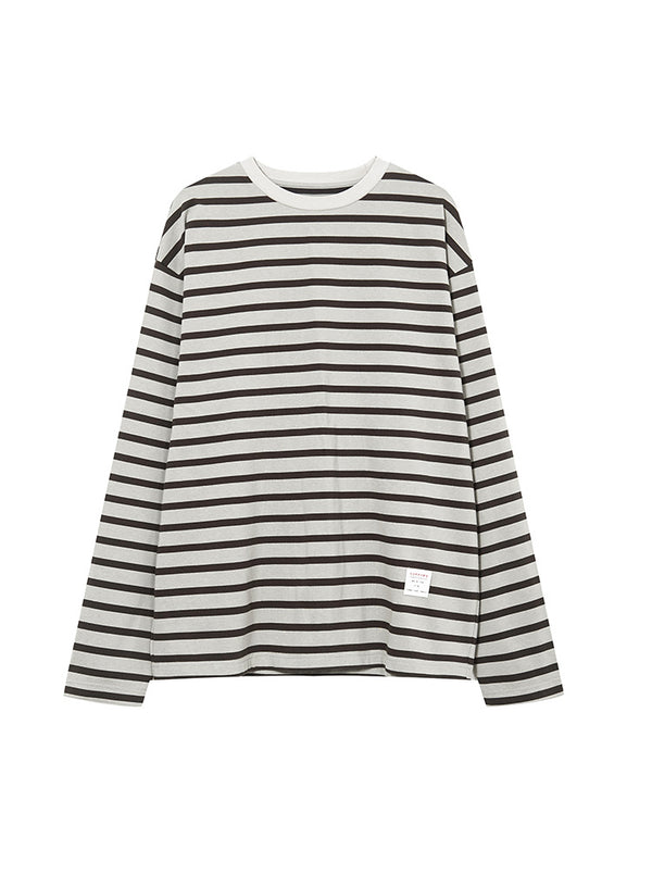 Striped Loose Long-Sleeved T-Shirt