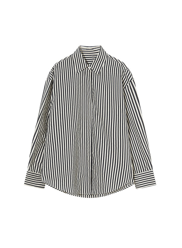 Black/White Essential Striped Shirt