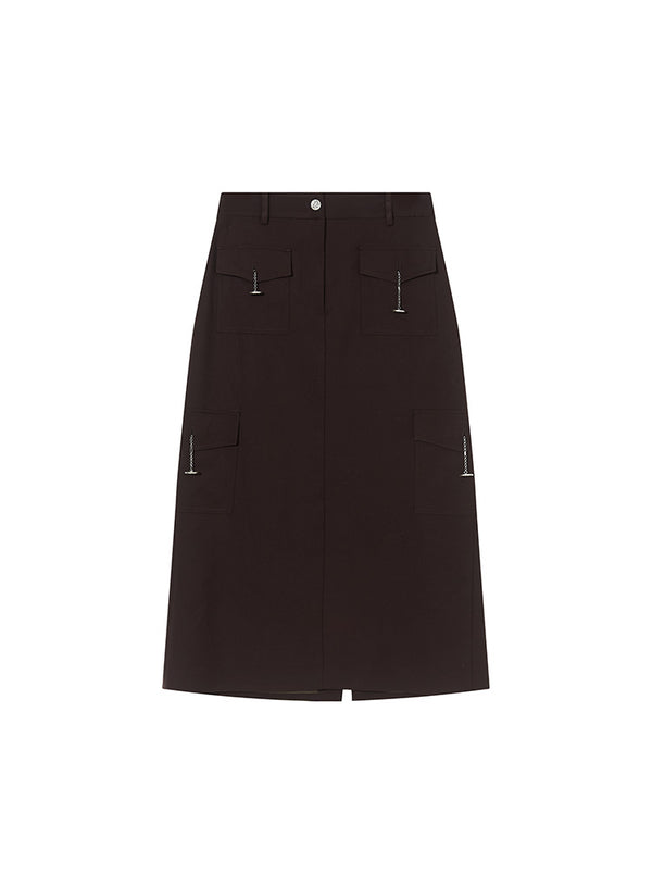Retro Chain Straight Leg Skirt