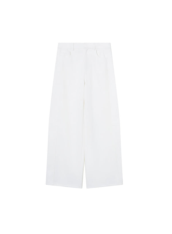 Wide Side Seam Casual Pants