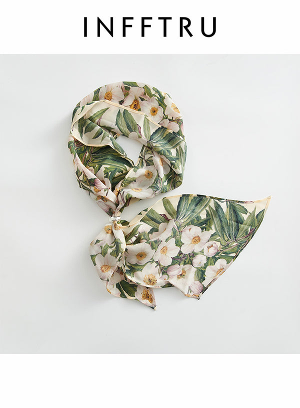 Camellia Silk Scarf