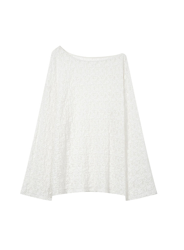 Lace Off-Shoulder Long Sleeved Top