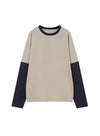 Neutral Style Patchwork T-shirt