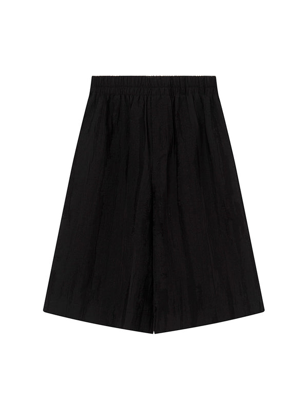 Linen Casual Wide-Leg Shorts