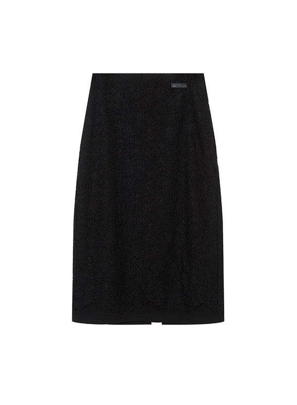 Rose Mesh Lace Skirt