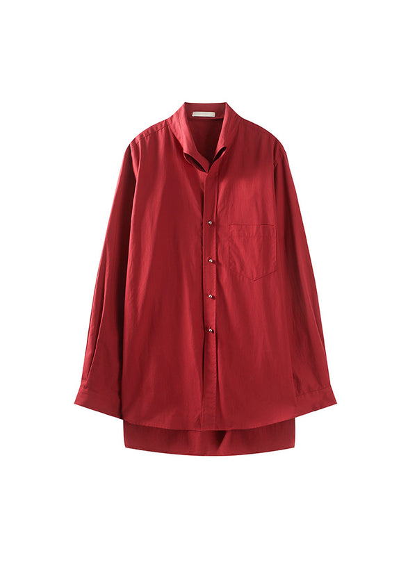Stylish Collar Long-sleeved Shirt