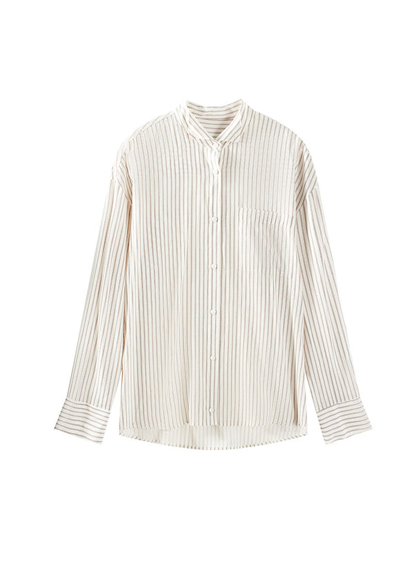 Retro Striped Oversized Shirt