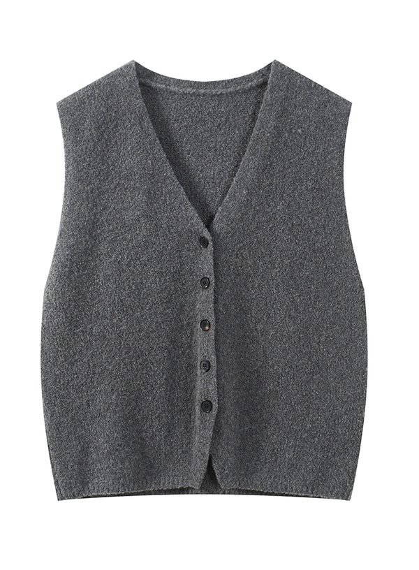 Cashmere Knit Vest Top