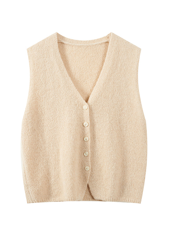 Cashmere Knit Vest Top