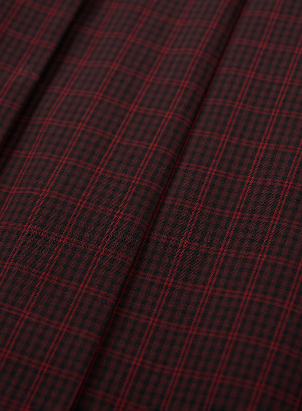 Double Layer Plaid Skirt