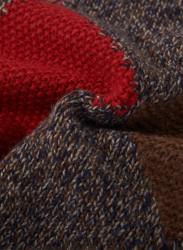 Diamond Knit Wool Sweater