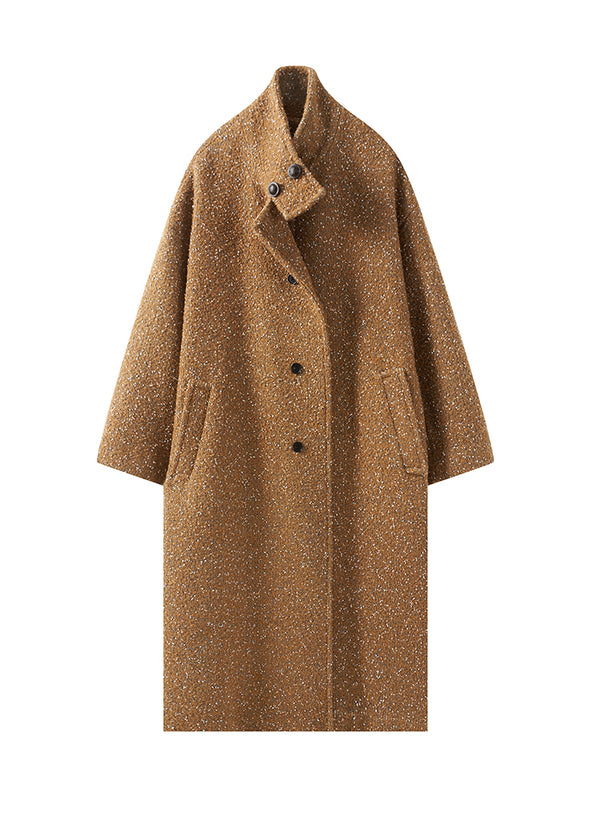 Winter Floral Long Overcoat