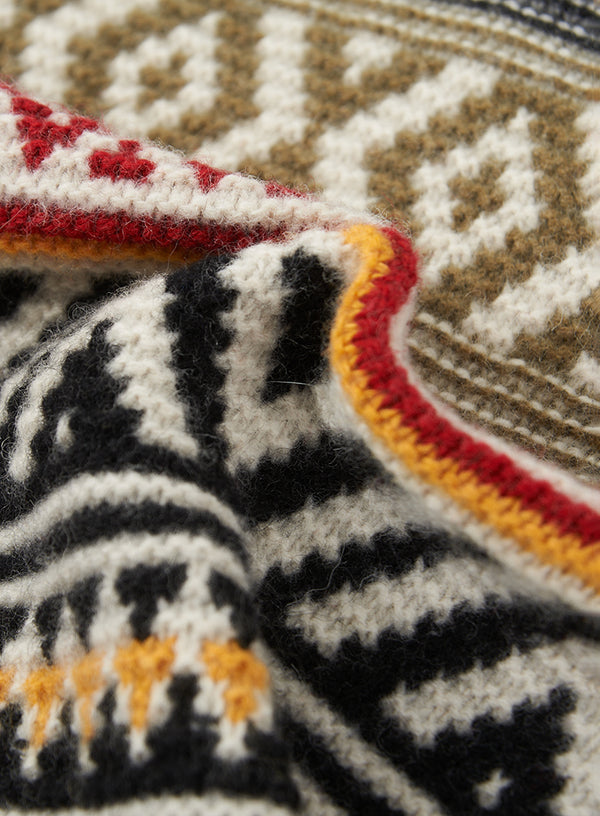 Retro Jacquard Cardigan