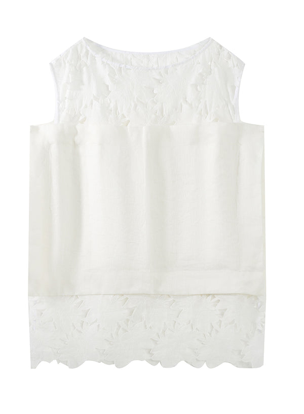 Lily Cutout Linen Camisole