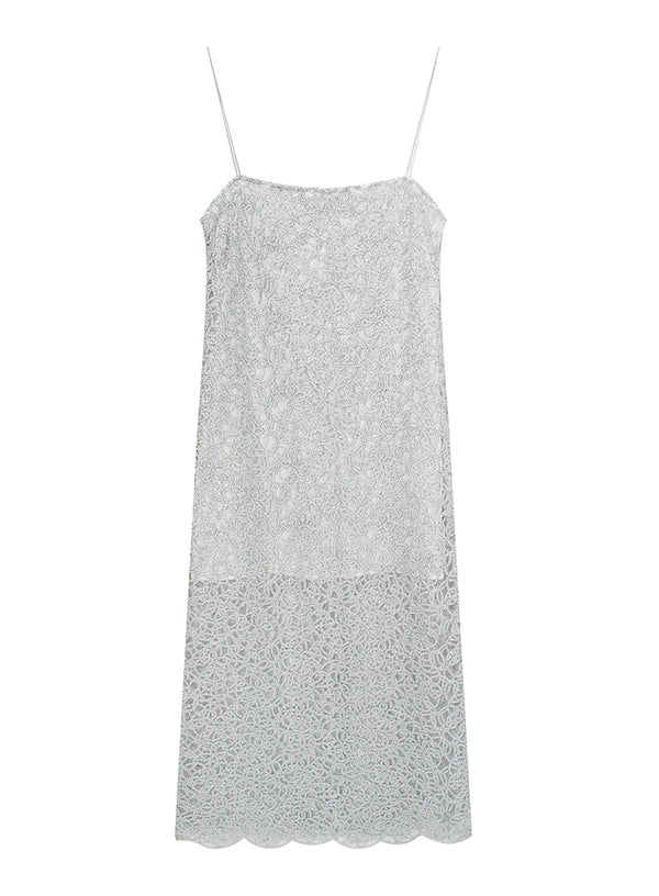 Cutout Lace A-Line Dress