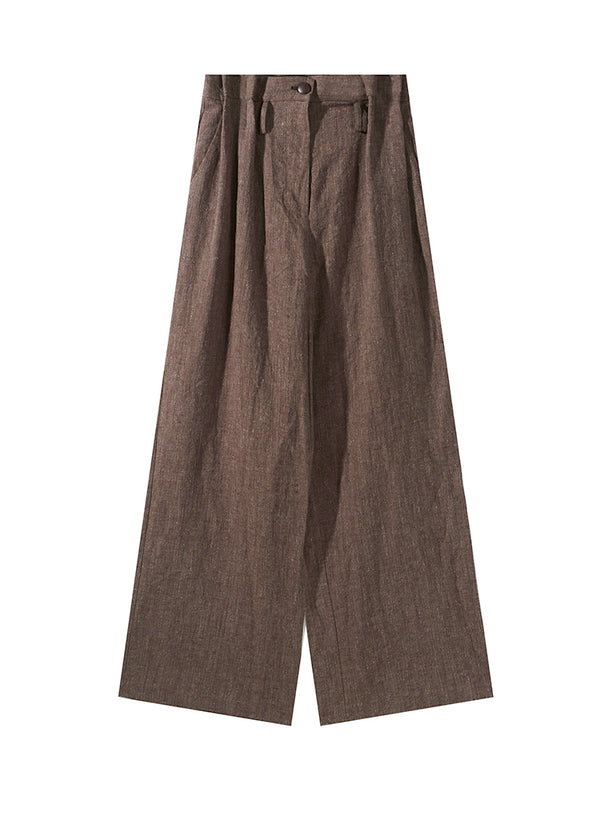 Summer Linen Wide-Leg Pants