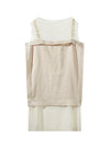 Linen Beaded Slip Dress