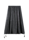 Linen Bubble Hem Skirt