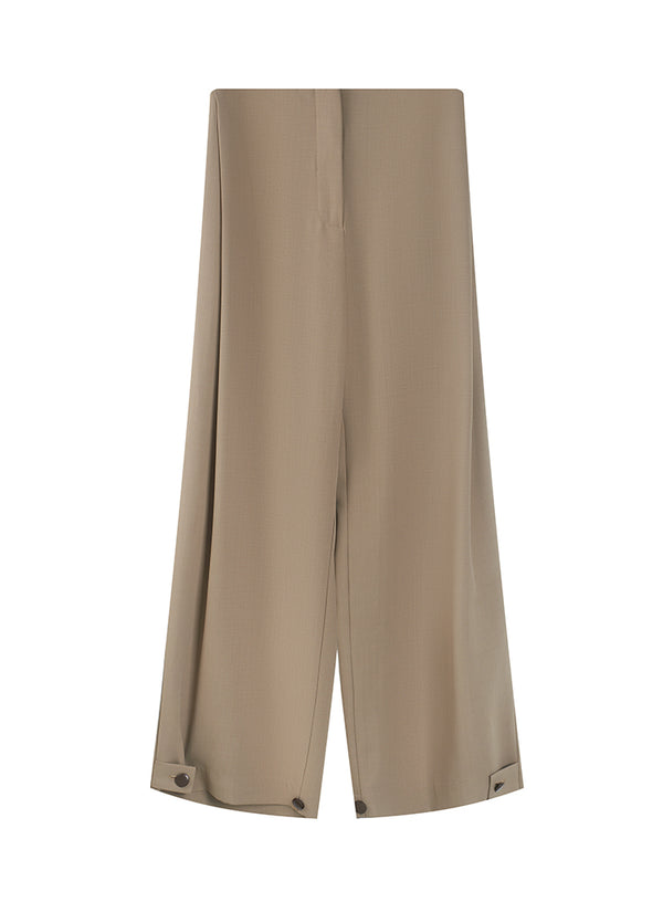 Pleated Adjustable Cuff Trousers