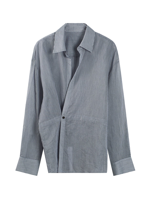 Classic Belted Shirt with Twist