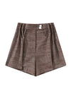 Denim-Style Linen Shorts