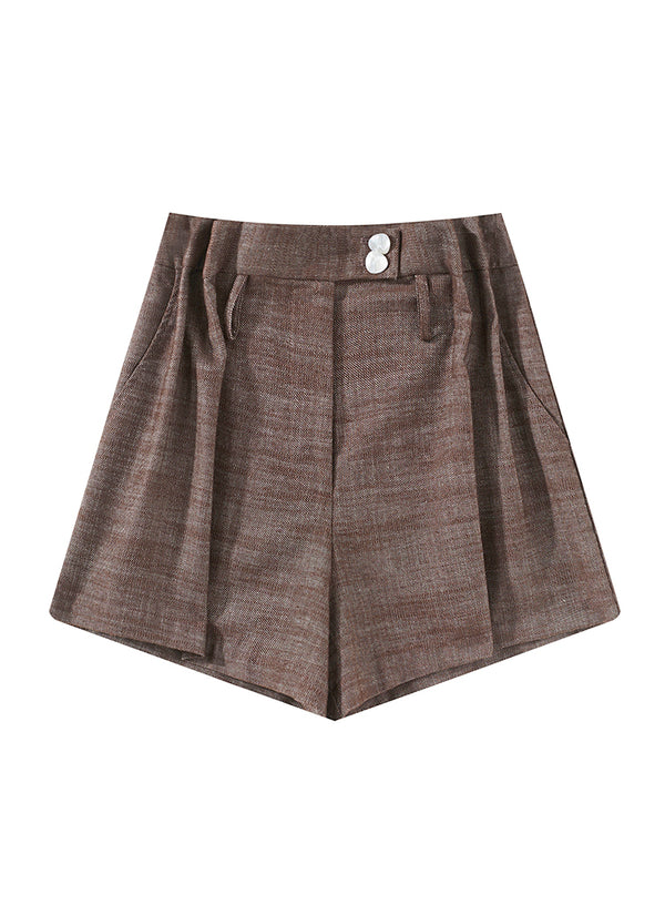 Denim-Style Linen Shorts