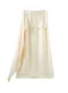 Elegant High-Slit Tail Skirt