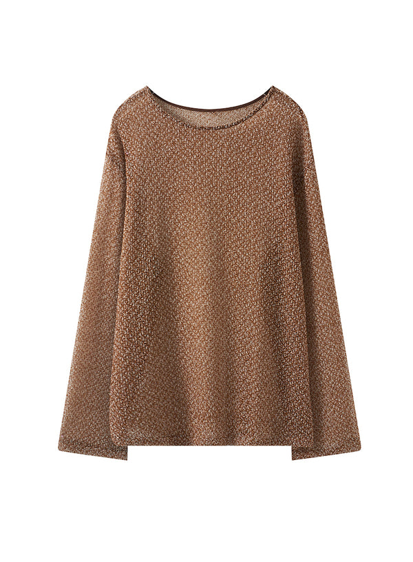 Elegant Sheer Top Tee