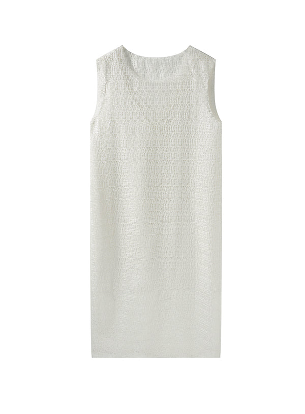 Sheer Cutout Sleeveless Dress