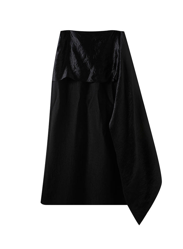 Elegant High-Slit Tail Skirt