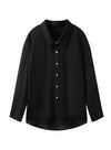 Breathable Oversized Collared Blouse