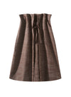Linen A-Line Midi Skirt