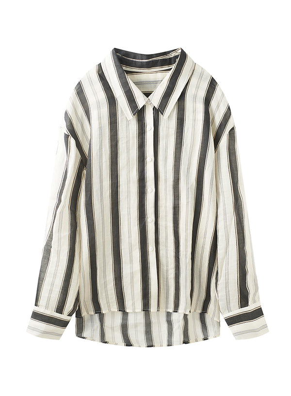 Ramie Button-Down Shirt