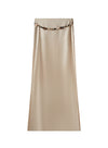 Side-Vent Midi Skirt