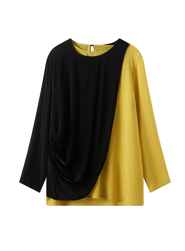 Split-Hem Layered Top