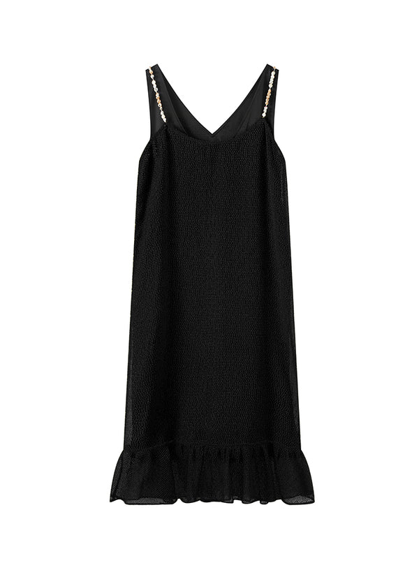 V-Neck Layered Slip Dress