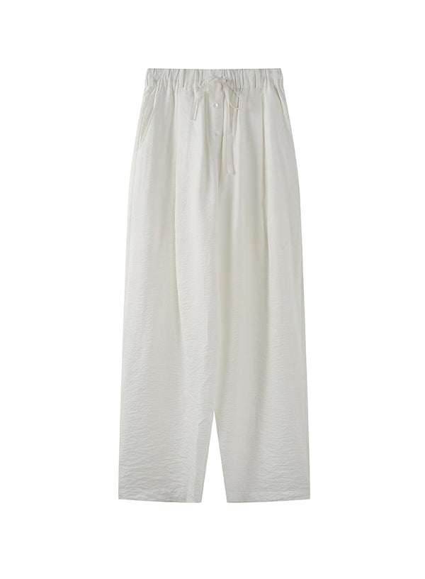 Flowy Silk Wide Leg Pants