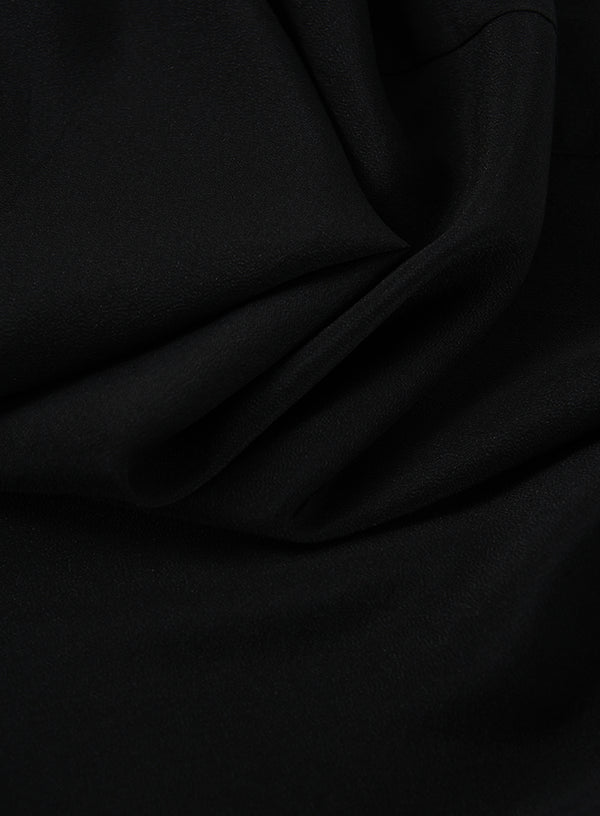 Silk-Blend Wide Leg Pants