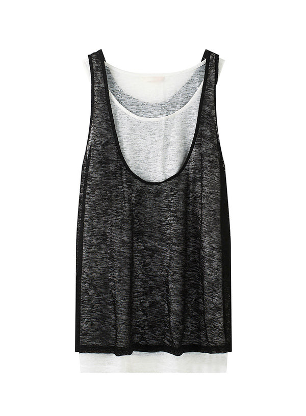 Knit Layering V-Neck Tank