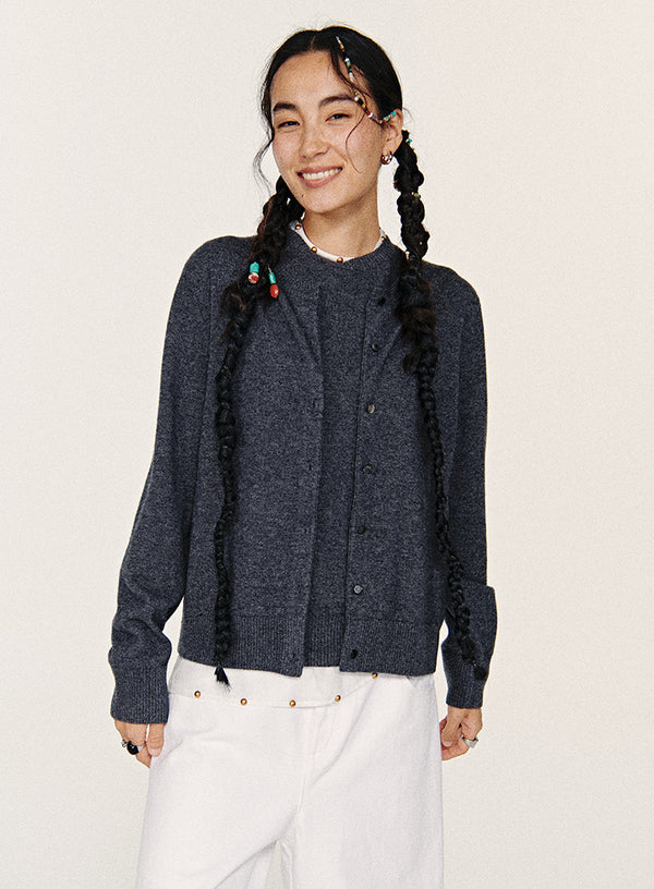 Wool Knitted Two-Piece Set