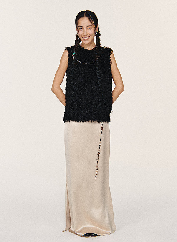 Alpaca pels ruskindsvest
